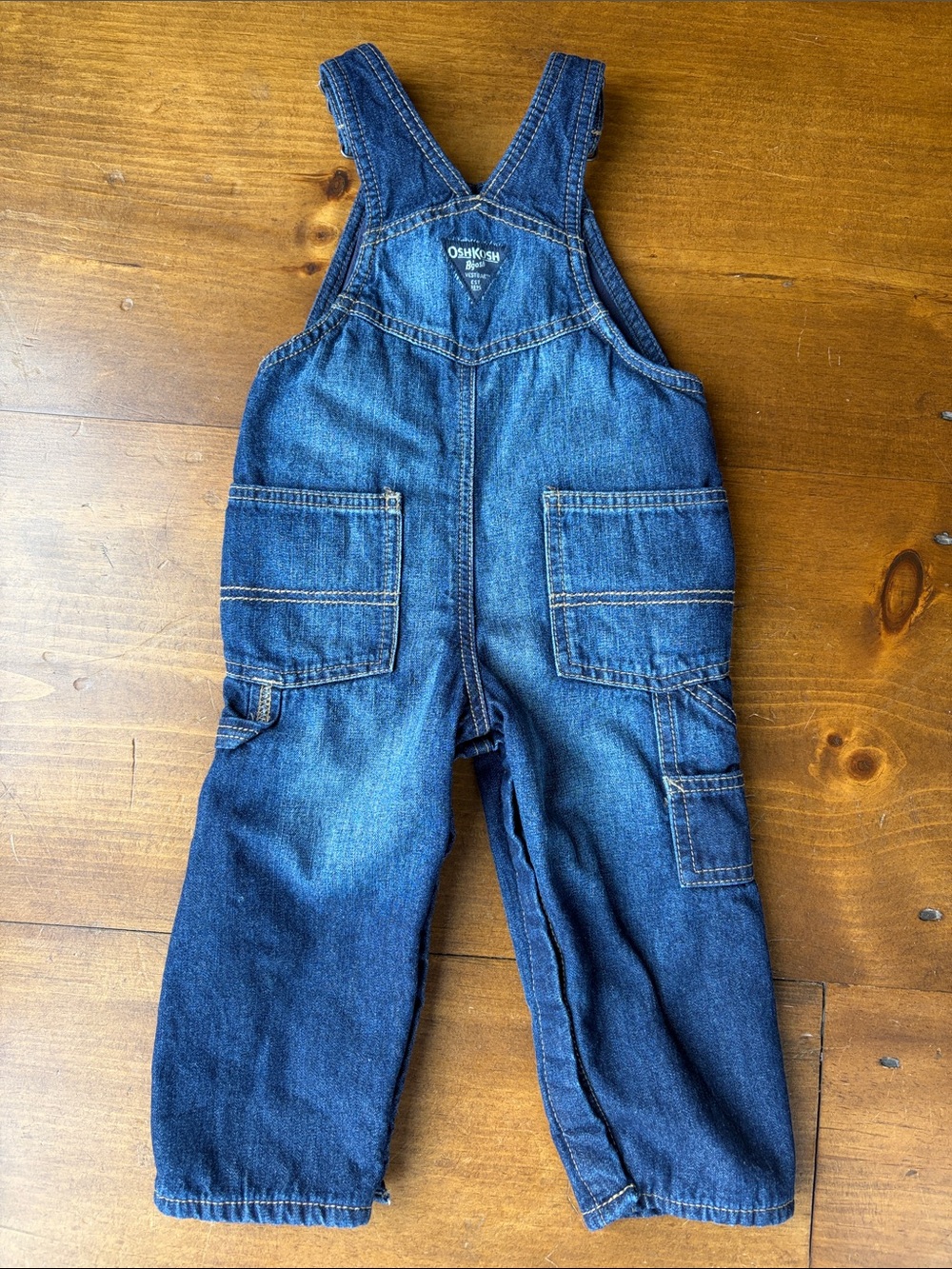 Osh Kosh B' Gosh Vintage Vestbak Overalls Lined Size 18 Months